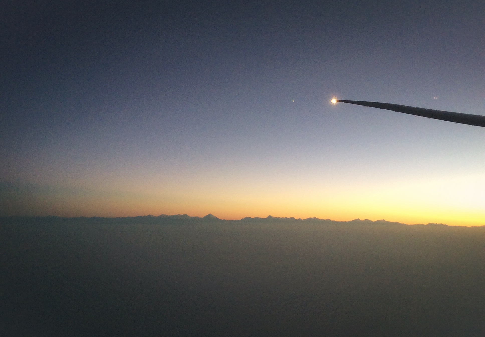 Lever du jour sur l&rsquo;Himalaya