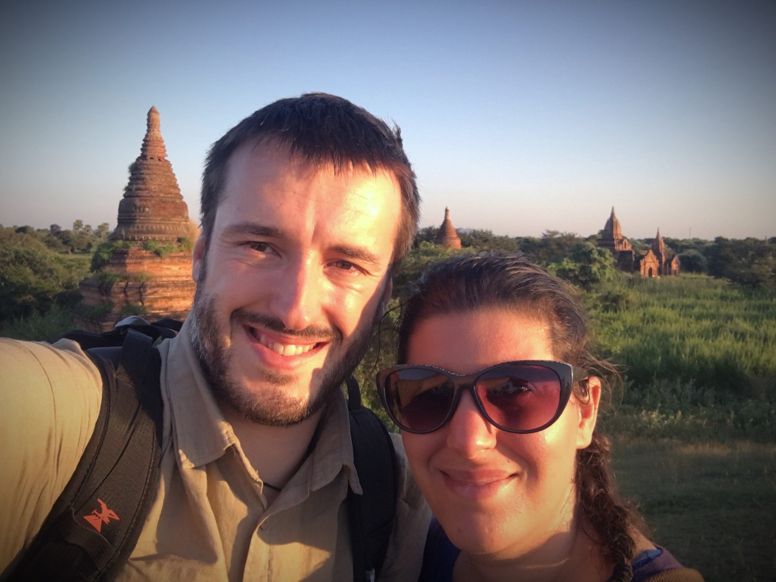 Dernier coucher de soleil sur la plaine de Bagan
