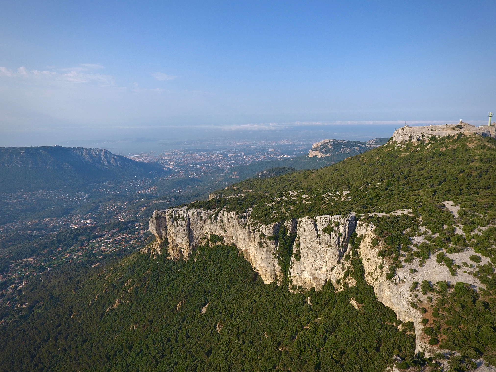 Au sommet de la montagne