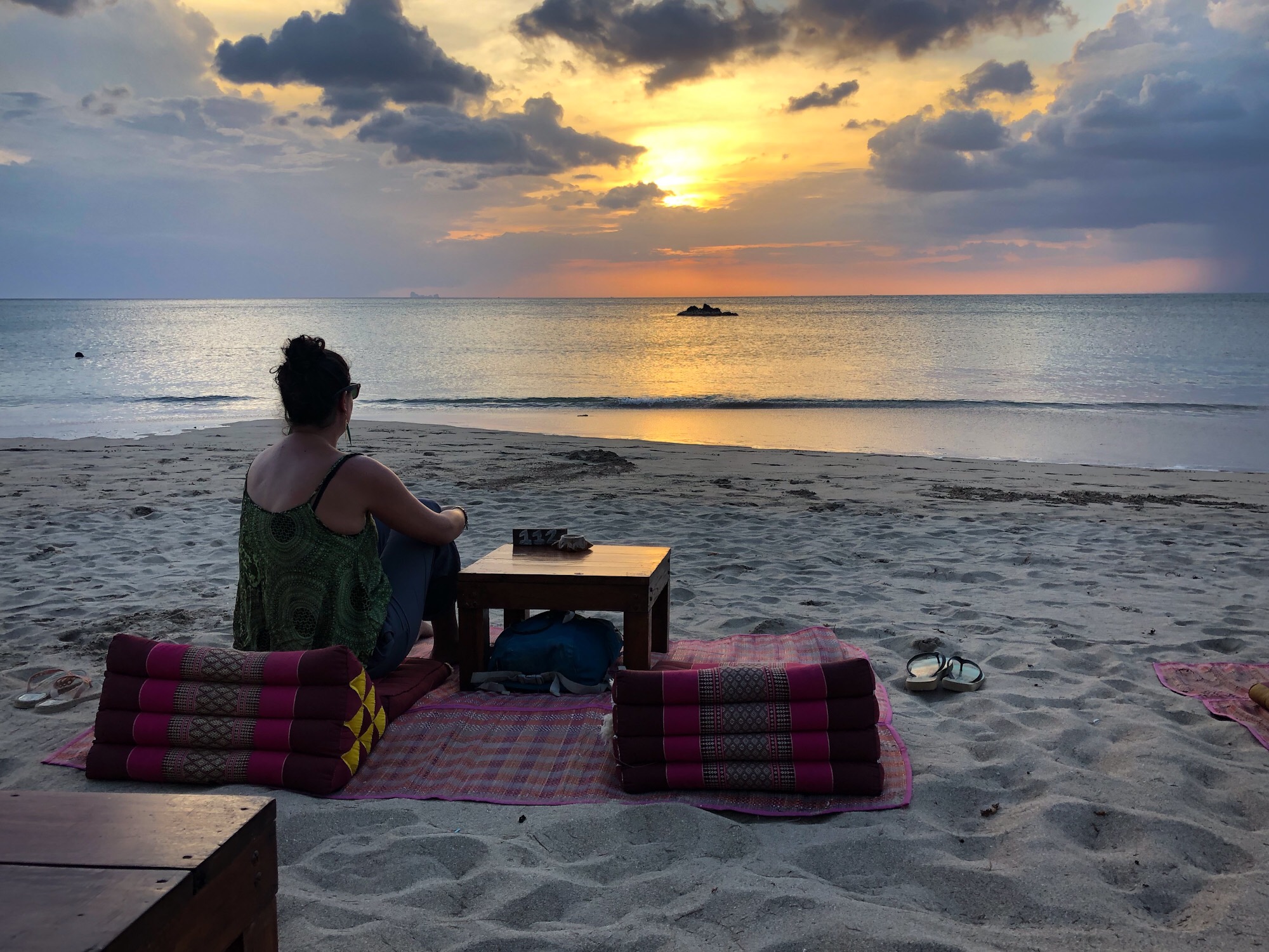 Dernier coucher de soleil sur la mer