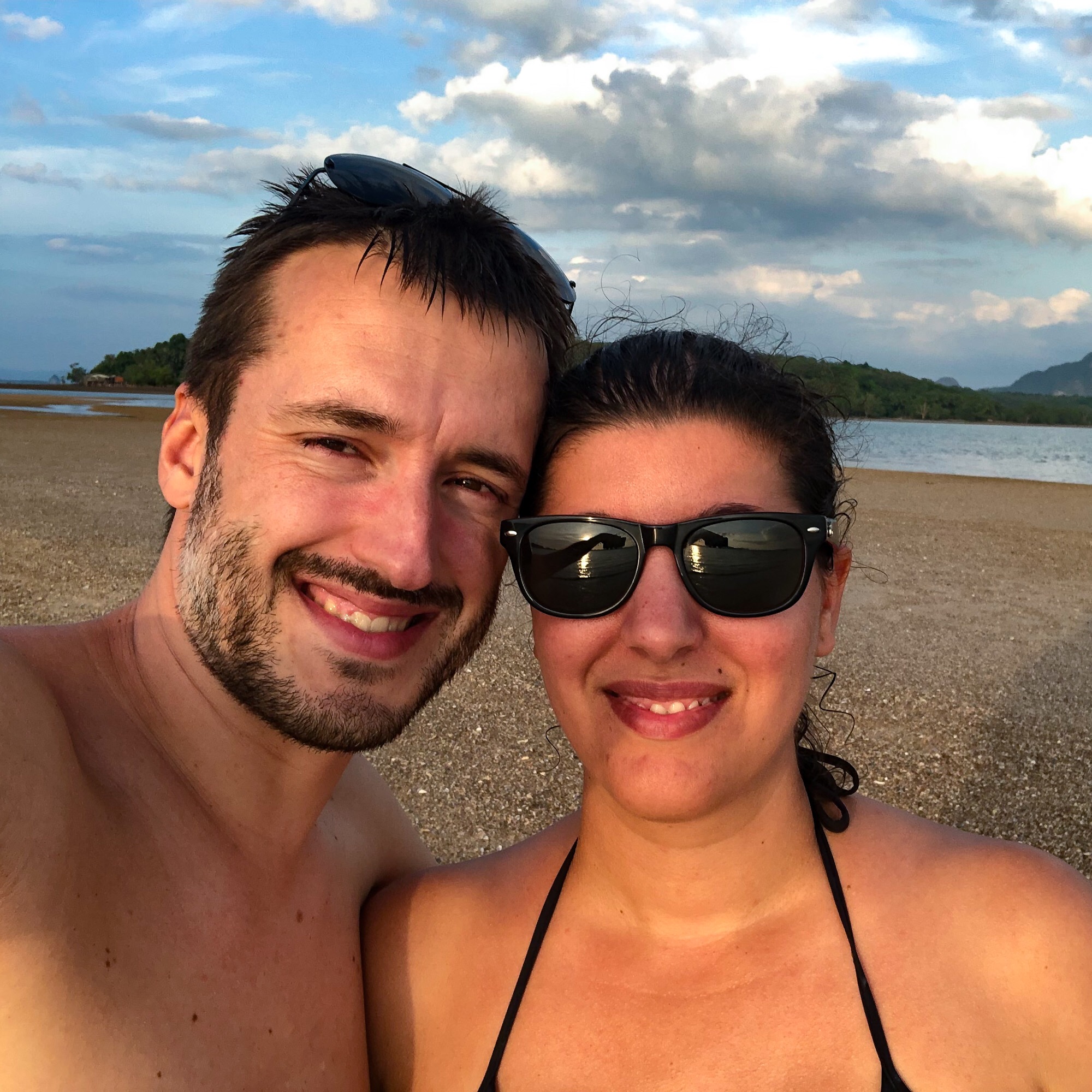 Coquillages et coucher de soleil