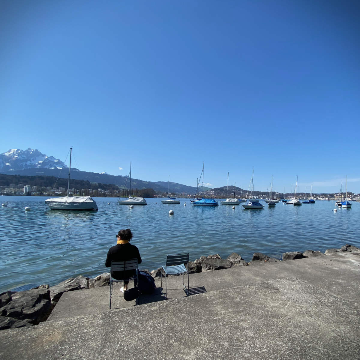 Pique-nique au bord du lac