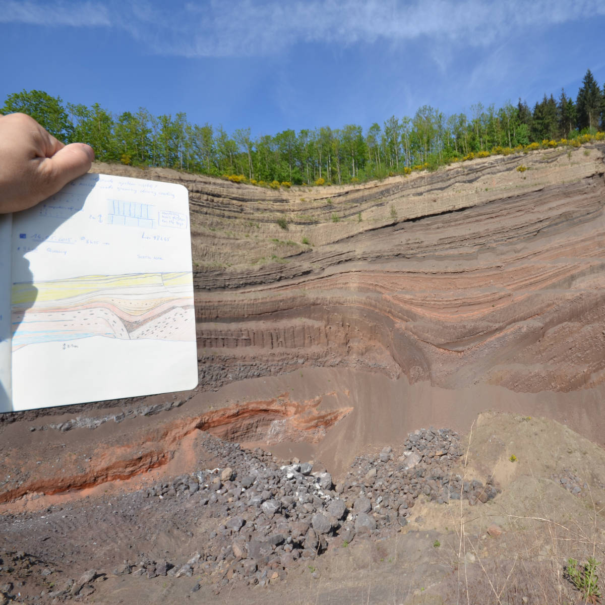 Un volcan, un dessin