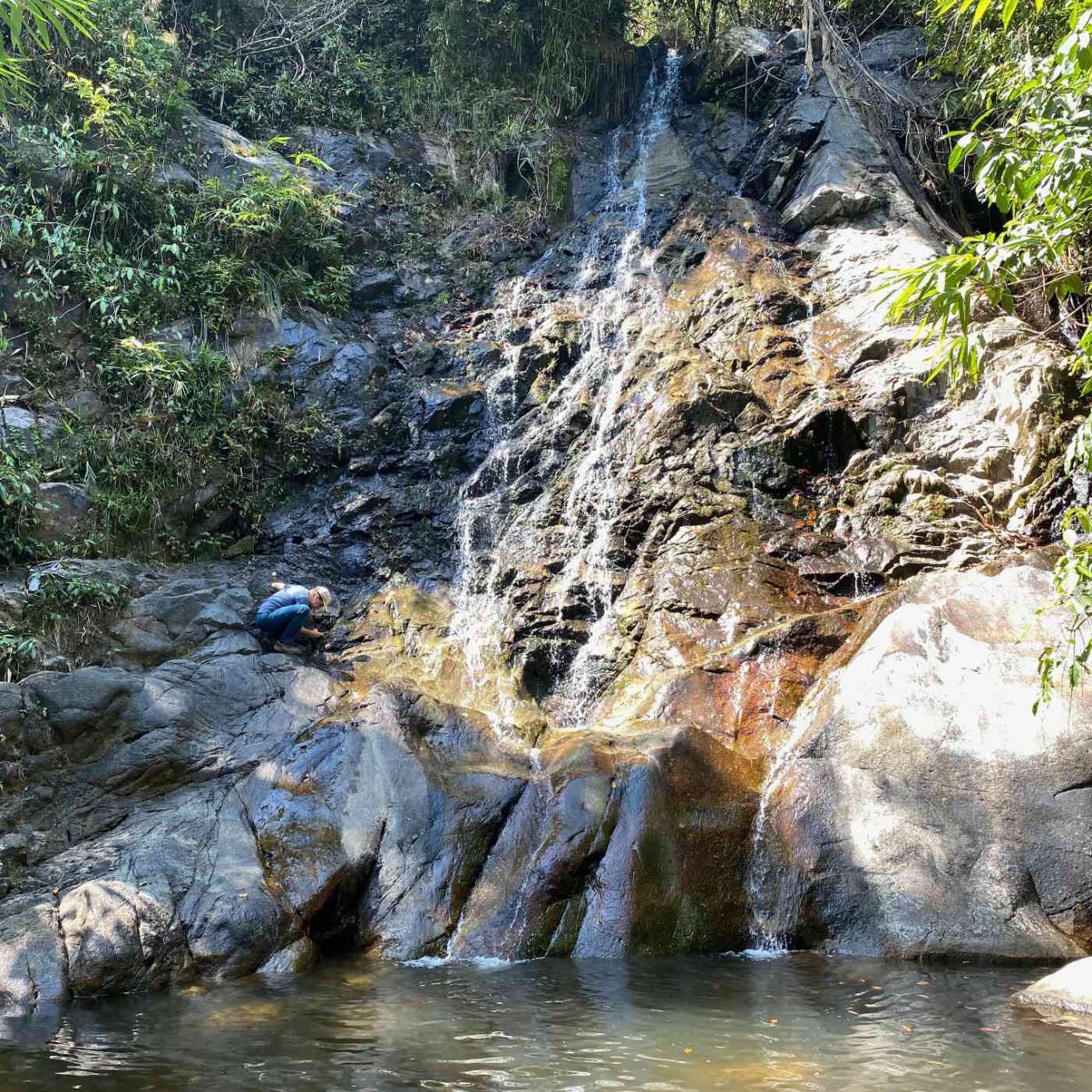 Les gneiss de la cascade