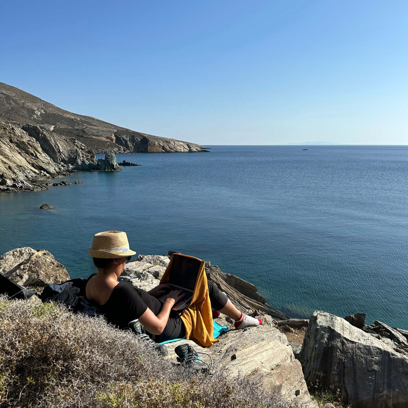 Une écrivaine sur le terrain
