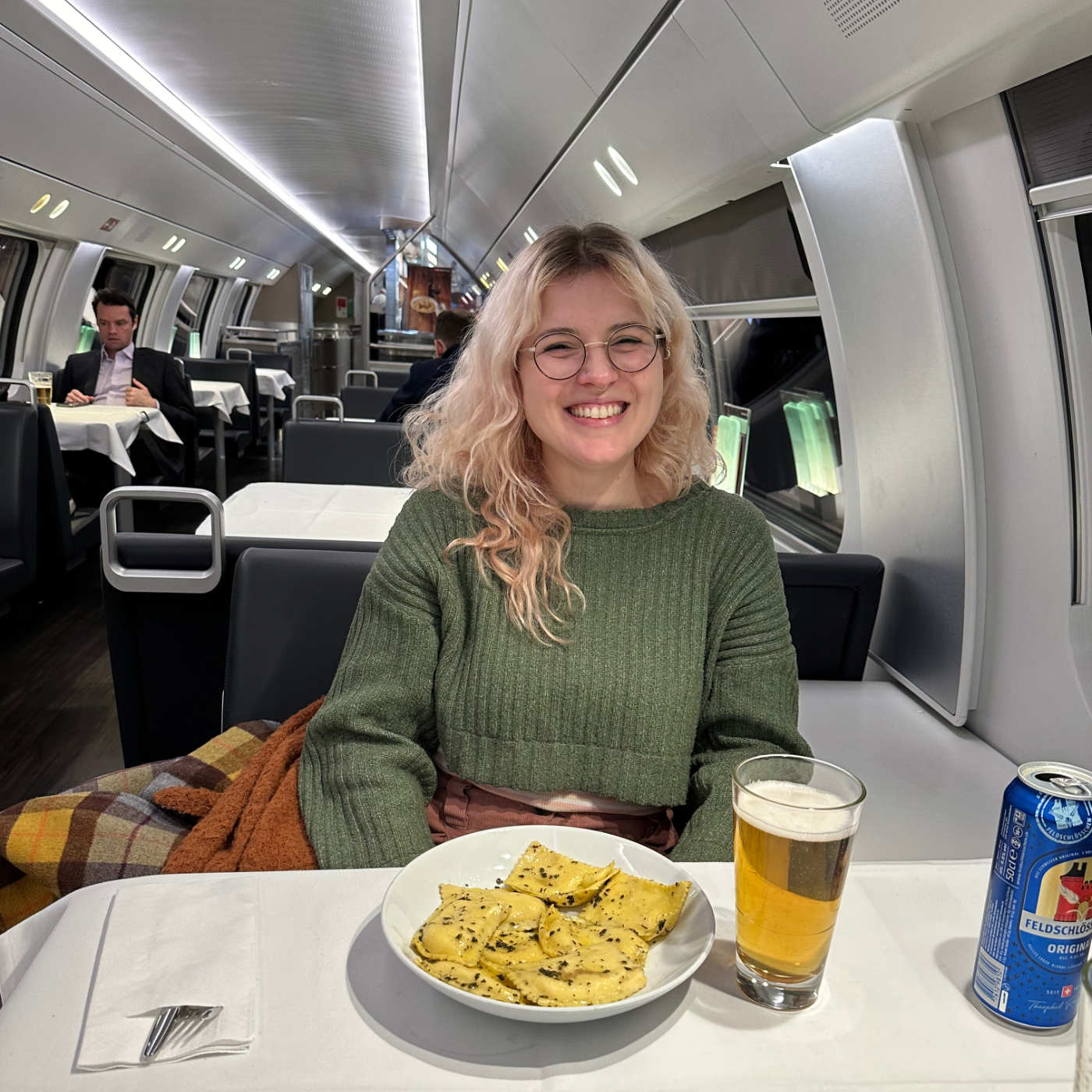 Dîner dans le train