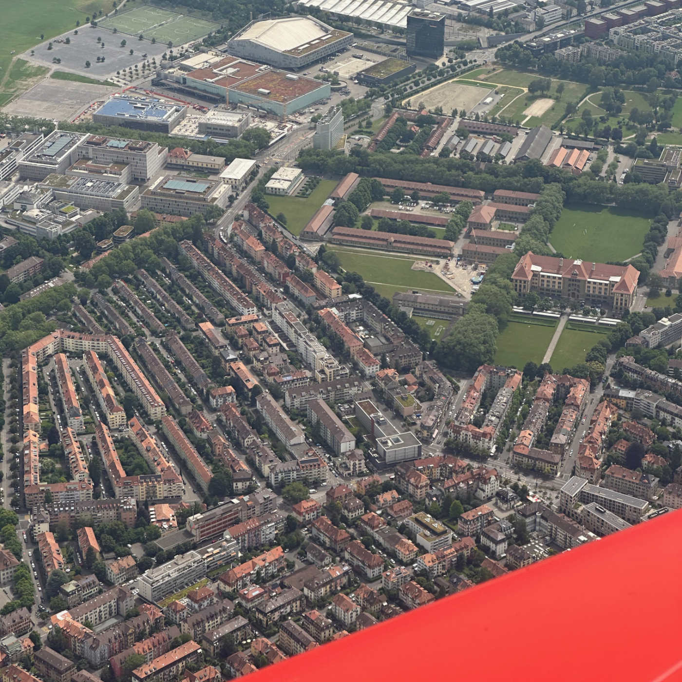 Breitenrain vu de tout en haut