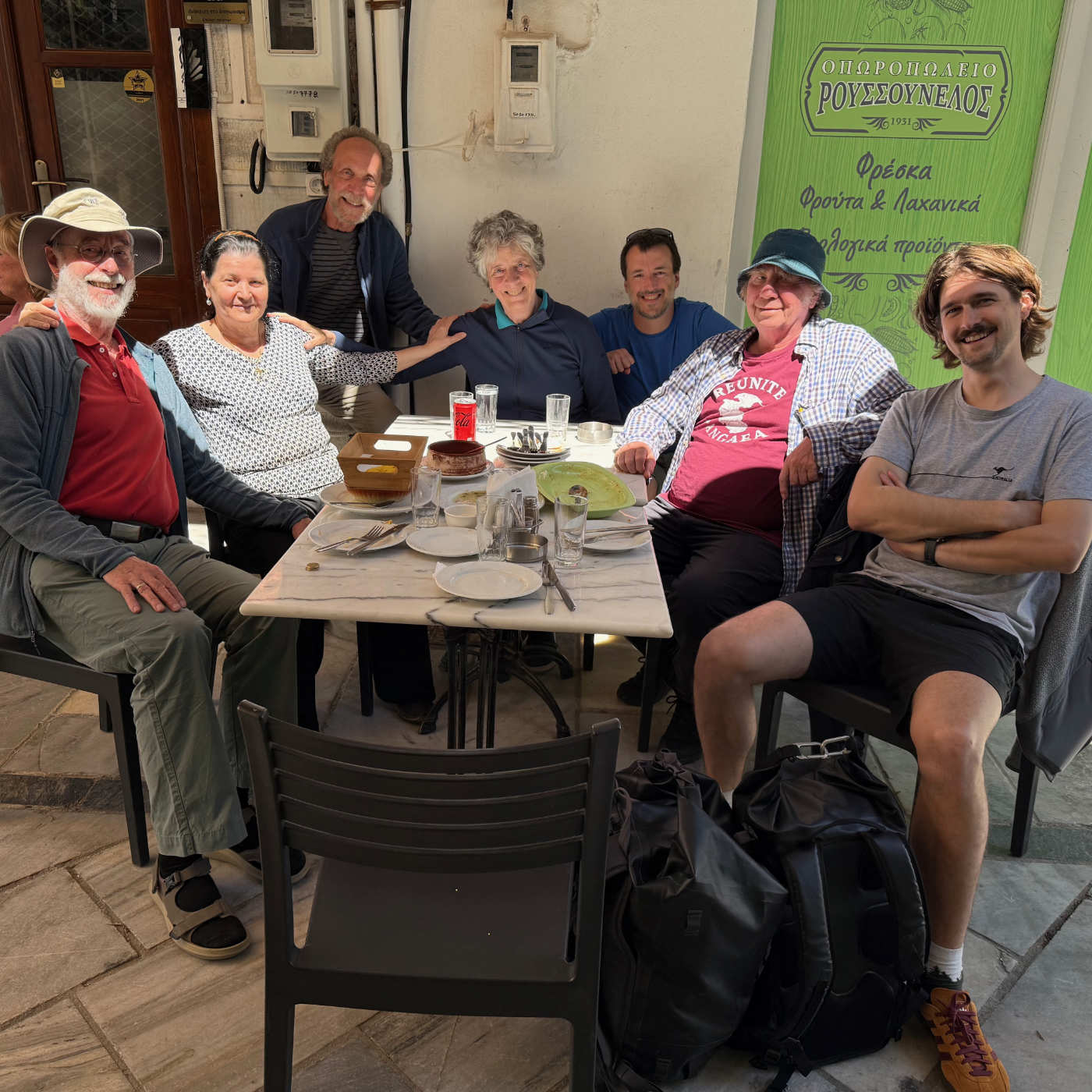 Avec la Cuisinière de Syros