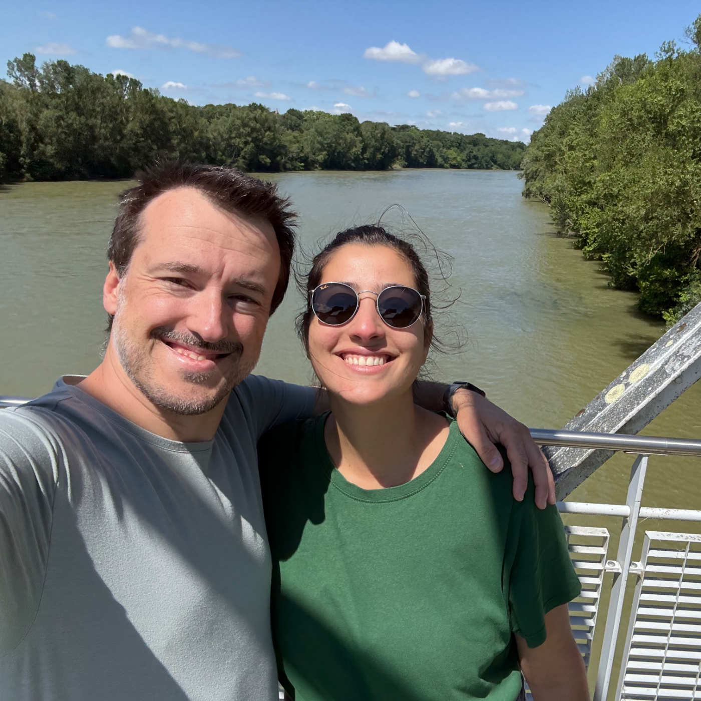 Le selfie sur la Garonne