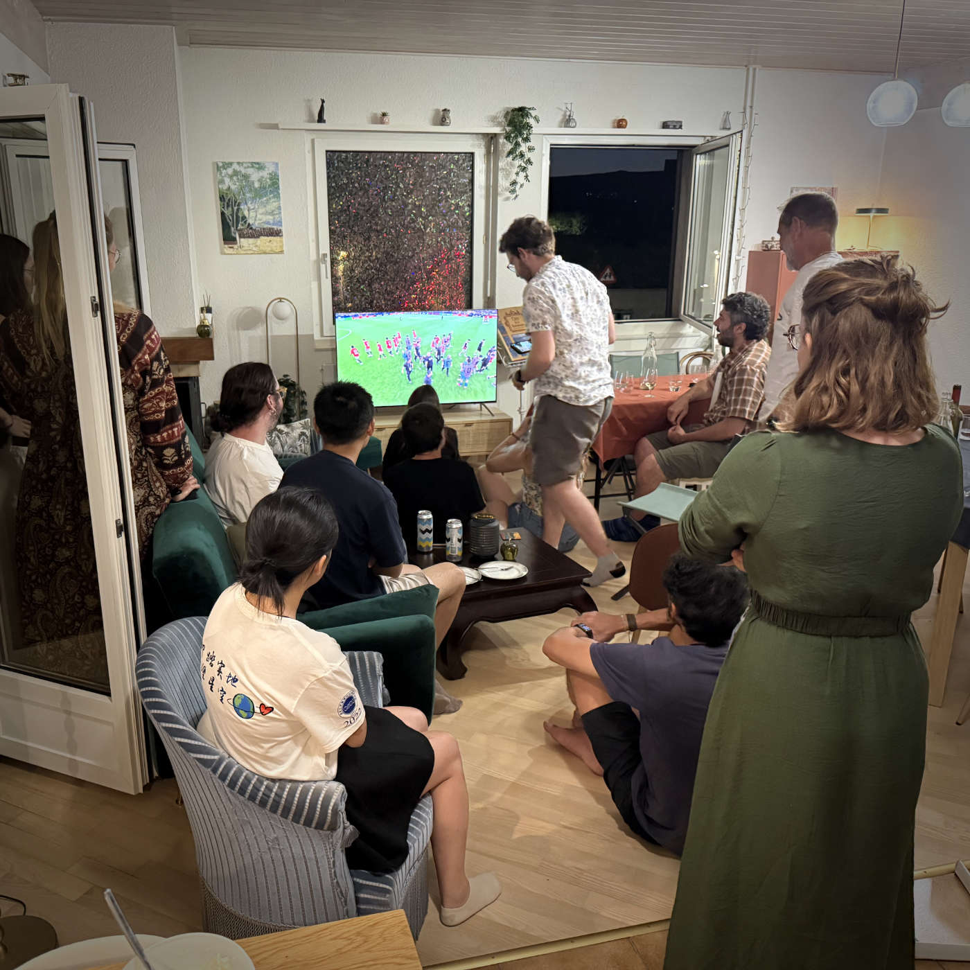 Soirée salades et foot