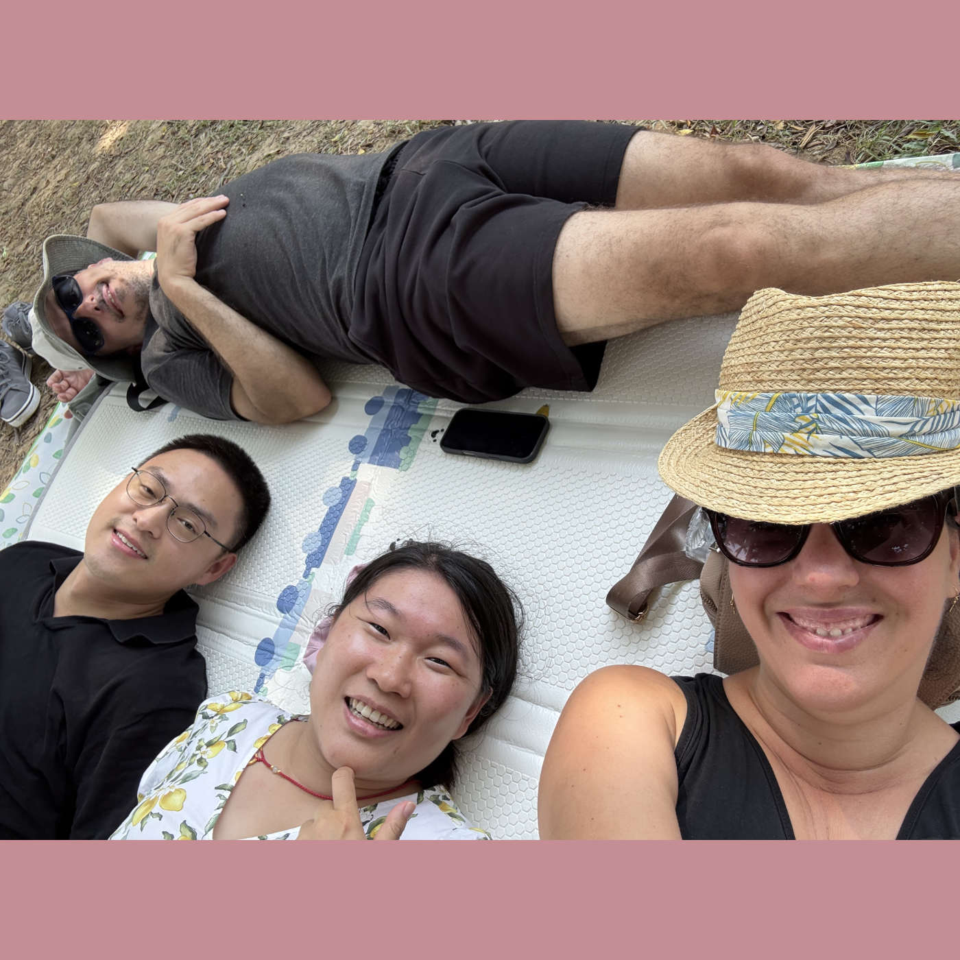 Sieste dans un parc